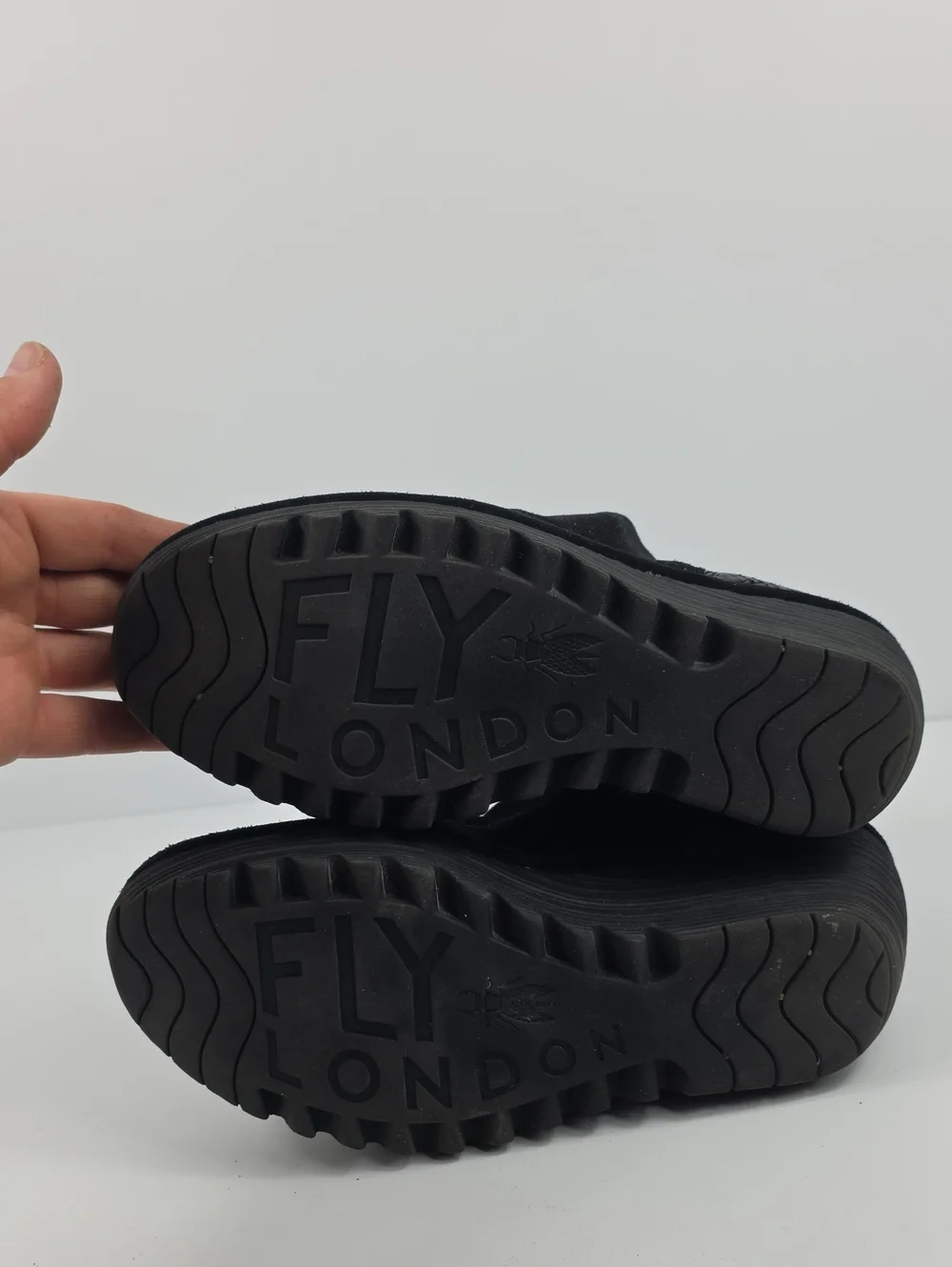 Fly‎ London Yamy Black Suede Wedge Women's Ankle Boots Size EU 40- US 9
